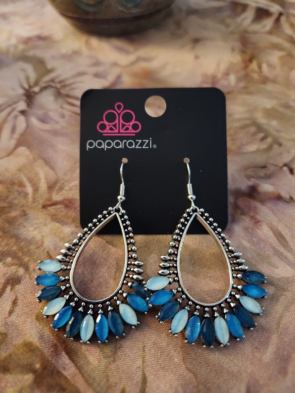 Paparazzi Blue Ombre Teardrop Dangle Earrings